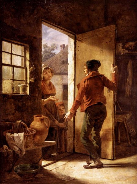 Main Product Photo of Alms to the Poor Painting by Martin Drolling