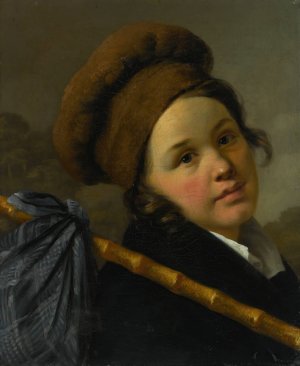 Portrait Of Mademoiselle De Saint Aubin by Martin Drolling Oil Painting