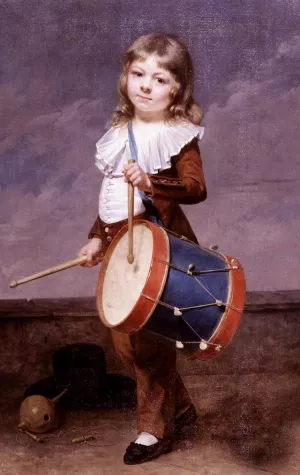 Portrait of the Artist's Son as a Drummer painting by Martin Drolling