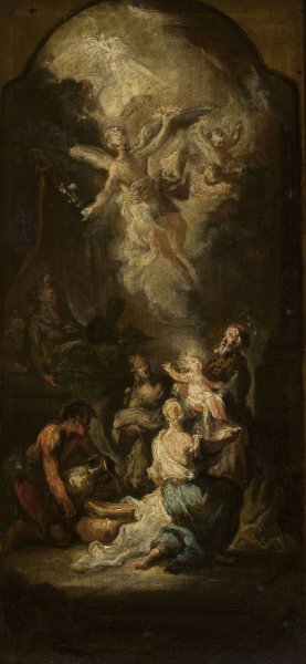 Nativity of St. John by Martin Johann Schmidt Oil Painting
