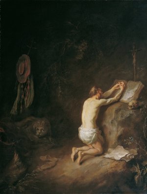 Saint Jerome by Martin Johann Schmidt Oil Painting
