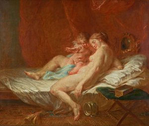 Venus und Amor by Martin Johann Schmidt Oil Painting