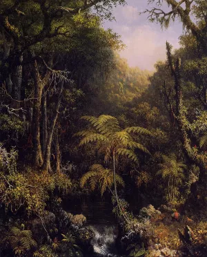A Brazilian Forest painting by Martin Johnson Heade