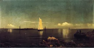 A Summer Afternoon also known as Boston Harbor by Martin Johnson Heade Oil Painting