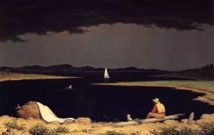 Approaching Thunder Storm by Martin Johnson Heade - Oil Painting Reproduction