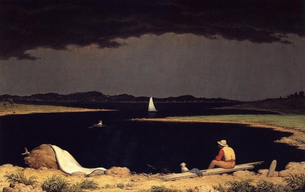 Approaching Thunder Storm by Martin Johnson Heade - Hand-Painted Oil Painting Reproduction
