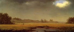 Cloudy Day, Rhode Island by Martin Johnson Heade - Oil Painting Reproduction