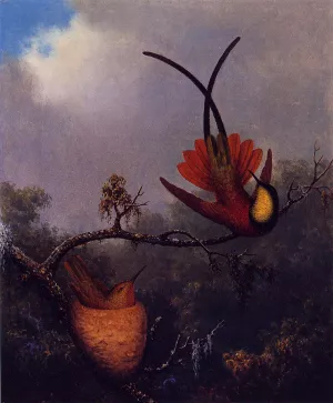 Crimson Topaz painting by Martin Johnson Heade