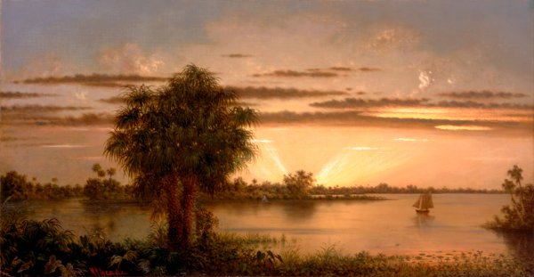 Florida Sunrise by Martin Johnson Heade - Hand-Painted Oil Painting Reproduction