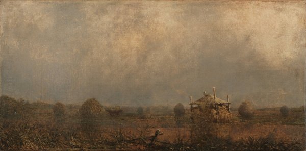 High Tide on the Marshes  by Martin Johnson Heade - Hand-Painted Oil Painting Reproduction
