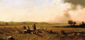 Hunters Resting by Martin Johnson Heade Oil Painting