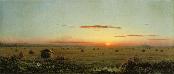Ipswich Marshes by Martin Johnson Heade - Hand-Painted Oil Painting Reproduction