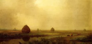 Jersey Marshes by Martin Johnson Heade Oil Painting