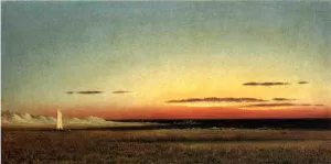 Marsh Scene at Dusk by Martin Johnson Heade - Oil Painting Reproduction