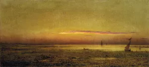 Marshes at Boston Harbor by Martin Johnson Heade Oil Painting