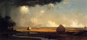 Marshfield Meadows, Massachusetts by Martin Johnson Heade Oil Painting