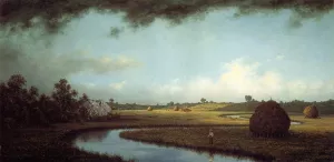 Newburyport Marches: Approaching Storm by Martin Johnson Heade Oil Painting
