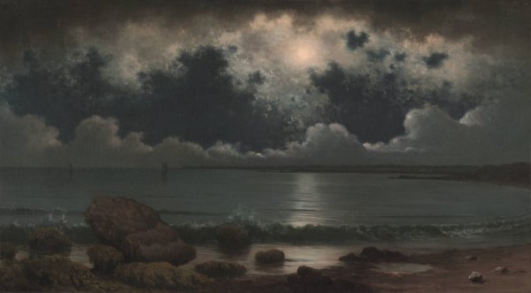 Point Judith, Rhode Island  by Martin Johnson Heade - Hand-Painted Oil Painting Reproduction