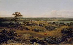 Rocks in New England by Martin Johnson Heade - Oil Painting Reproduction