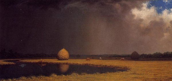 Main Product Photo of Salt Marsh Hay Painting by Martin Johnson Heade
