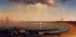 Shore Scene: Point Judith Oil painting by Martin Johnson Heade
