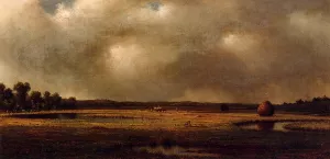 Storm Over the Marshes painting by Martin Johnson Heade