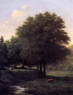 Summer Landscape With Cattle by Martin Johnson Heade Oil Painting