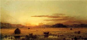 Sunrise, Hoboken Meadows by Martin Johnson Heade Oil Painting