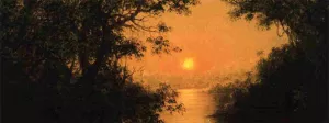 Sunset also known as Jungle Scene painting by Martin Johnson Heade