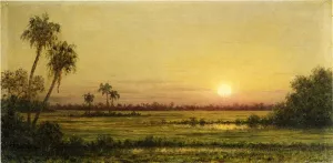 Sunset in Florida by Martin Johnson Heade Oil Painting