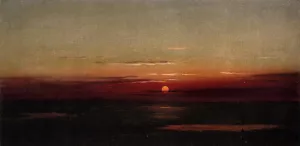 Sunset of the Marshes by Martin Johnson Heade - Oil Painting Reproduction