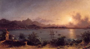 The Harbor at Rio de Janiero painting by Martin Johnson Heade