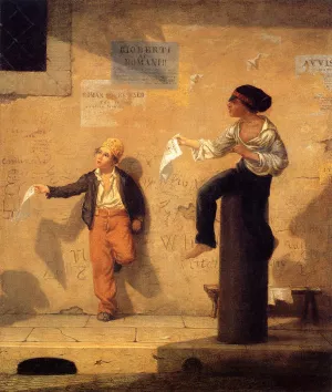 The Roman Newsboys by Martin Johnson Heade - Oil Painting Reproduction