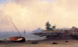 The Stranded Boat by Martin Johnson Heade Oil Painting