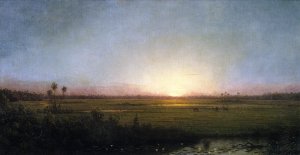 Twilight by Martin Johnson Heade Oil Painting