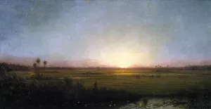 Twilight by Martin Johnson Heade - Oil Painting Reproduction