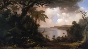View from Fern-Tree Walk, Jamaica by Martin Johnson Heade - Oil Painting Reproduction