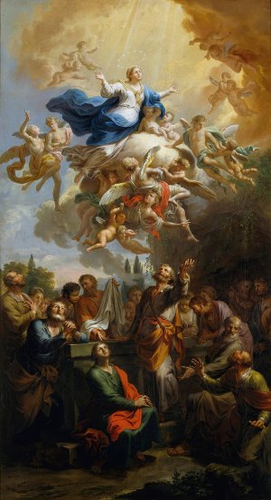 Assumption of the Virgin by Martin Knoller Oil Painting
