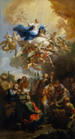 Assumption of the Virgin by Martin Knoller Oil Painting