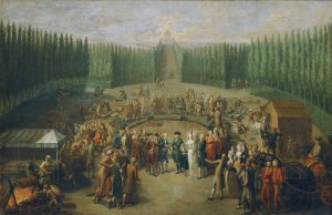Die Grundsteinlegung des Concordiatempels in Laxenburg by Martin Knoller Oil Painting
