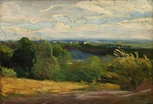 En plena naturaleza  by Martin Malharro - Hand-Painted Oil Painting Reproduction