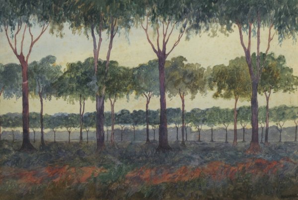 Main Product Photo of La arboleda  Painting by Martin Malharro