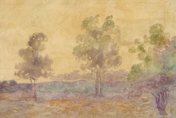 Paisaje  by Martin Malharro - Hand-Painted Oil Painting Reproduction