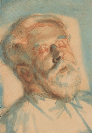 Breitner op zijn doodsbed by Martin Monnickendam Oil Painting