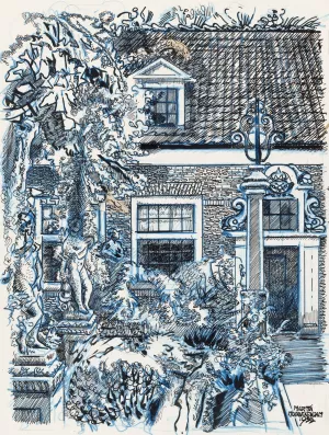 Huis te Edam of Monnickendam by Martin Monnickendam Oil Painting