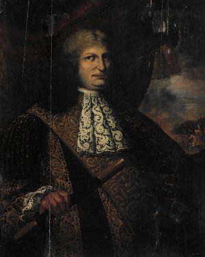 Portrait of Cornelis Speelman, Governor-General of the Dutch East Indies by Martin Palin Oil Painting