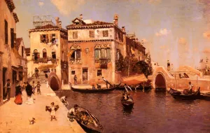 A Venetian Afternoon Oil painting by Martin Rico y Ortega