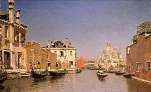 Canal de Venecia by Martin Rico y Ortega Oil Painting