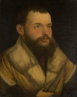 Portrait of a Man by Martin Schaffner Oil Painting