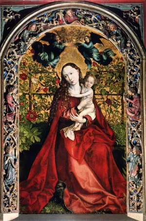 Madonna Of The Rose Bower by Martin Schongauer Oil Painting